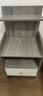 尋巧（SPERMEK） 床头柜简约床边柜多层抽屉柜简易小床头柜卧室储物收纳柜子 【单抽】欧莱文灰色+白抽33CM 实拍图