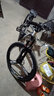凤凰（Phoenix） 山地自行车成年人男士女士学生变速减震油刹线刹山地车自行车 黑白色三刀轮高碳钢车架 26寸（身高160-180左右） 24速数字指拨/默认线碟可改油碟 实拍图