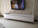 思轩家具（CI XUAN FURNITURE）电视柜茶几客厅组合套装家用大理石现代简约轻奢地柜新款 大理石电视柜+茶几 2.4*0.4*0.5 实拍图