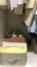 家の物语（KATEI STORY）日本衣服裤子收纳盒分层衣柜衣物收纳神器抽屉内衣分格被子收纳箱 棉麻收纳盒大号单个装（6分格） 实拍图