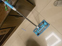 百洁世家不锈钢夹子平板拖把家用墩布平拖夹固式木地板拖把夹抹布拖布地拖 不锈钢夹（共二块布）配小刮刀 实拍图