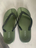 热风男鞋拖鞋沙滩拖鞋男士时尚舒适百搭居家简约青年夹脚人字拖 75黑绿 42 实拍图