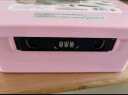 爱丽思（IRIS）带锁密码收纳箱塑料收纳盒文件整理箱财务票据箱首饰盒证件收纳盒 PV250粉色（分层款） 实拍图