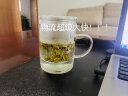 美斯尼玻璃水杯子耐热加厚花茶杯 泡茶杯绿茶杯过滤内胆带盖喝茶杯茶水分离杯 大容量办公杯 儒雅杯 480毫升 实拍图