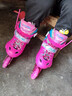亿享溜冰鞋儿童全套装初学者成人轮滑鞋 3-5-6-8-10岁 可拆洗内胆 粉色可拆洗八轮全闪 小码s(31-34)适合平时鞋码26-31 实拍图