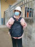 贝依美轻便双肩包女士新款时尚男运动登山包大容量徒步旅行背包旅游书包 黑色 小号 实拍图