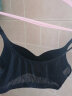 金三塔真丝无钢圈文胸里外100%桑蚕丝舒适性感内衣文胸 黑色-无背勾 L 实拍图