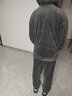 少年情话男士睡衣秋冬季珊瑚绒加厚加绒保暖棉袄青少年学生家居服冬天套装 1328N拉链【加厚不掉毛】 L 男身高163-170  体重90-130斤 实拍图