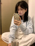 歌诗慧针织衫开衫毛衣女装外套女春季2025新款长袖初高中学生甜美上衣 慵懒风针织开衫【浅蓝色】 均码 【建议125斤内】 实拍图