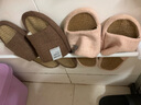 始丰【透气吸汗】亚麻拖鞋男士特大码居家静音布拖鞋女室内舒适麻拖鞋 咖啡【吸汗防臭】 40-41 【适合39-40码】 实拍图