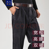 峰皓灯芯绒裤子男秋冬季宽松灯草绒中老年人纯棉休闲裤条绒裤加绒加厚 藏蓝色（厚款不加绒） 34 腰围二尺七 实拍图