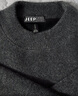 JEEP SPIRIT吉普毛衣男秋冬季韩版圆领针织衫男士一体绒保暖线衣 黑色 2XL 实拍图