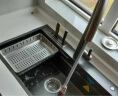 悍高（HIGOLD）厨房不锈钢抽拉式水龙头 水槽冷热龙头伸缩自动回收 枪灰色款 实拍图
