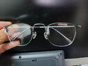 CHASM近视眼镜男痞帅型男大脸钛材眼镜框架女配防蓝光变色高度近视散光 黑银百搭款 0度平光防蓝光护目镜 实拍图