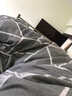 南极人（Nanjiren）被套被罩单件夏季加厚学生宿舍单人磨毛1.5米被芯单套春秋被子罩 爱尚灰MXG 200x230cm单被套 实拍图