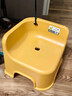 儿童塑料小凳子幼儿园靠背椅餐椅家用小板凳矮凳换鞋凳防摔洗澡凳 黄色 实拍图