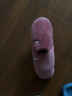 回力棉拖鞋男秋冬季灯芯绒居家鞋女中国风防滑家用情侣款加绒保暖拖鞋 素面皮红0179 36-37 【标准码】 实拍图