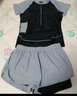 羽克（Yuke）泳衣女保守学生两件套分体式遮肚显瘦游泳衣新款运动温泉泳装 深灰色 L 码（建议体重100—118斤） 实拍图