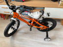 优贝(RoyalBaby)儿童自行车 小孩单车男女童车 宝宝脚踏车山地车 4岁5岁 表演车14寸 橙色 实拍图