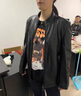 皮尔卡丹（pierre cardin）轻奢国际品牌男装 立领绵羊皮真皮皮衣男秋冬休闲海宁皮夹克外套 深咖 2XL 185(155-170斤) 实拍图