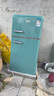 志高复古小冰箱迷你小型双门家用 冷藏冷冻两用节能轻音电冰箱 欧式现代家装网红颜值款化妆品茶叶 118升双门复古蓝【上冷冻下冷藏】 实拍图