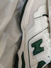 NEW BALANCE  NB550 官方板鞋男鞋女鞋情侣复古低帮百搭潮鞋休闲运动鞋 白色/浅灰/墨绿 BB550WT1 37 (脚长22.5cm) 实拍图