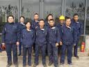 鸿赫工作服套装男春秋劳保汽修长袖上衣外套工衣工厂服套装定制劳保服 藏青色/灰边（升级款） 165/套装 实拍图