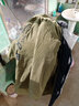 画子木棉服男秋冬新款潮牌连帽中长款外套羽加绒加厚保暖派克服男棉绒服 JR917绿色 XL 实拍图