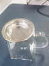 全度（Quandu）公道杯茶具配件手工加厚玻璃分茶器不锈钢茶漏泡茶公道杯 方公道杯300ML（带漏） 实拍图
