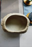 仟尚艺 铜钱草碗莲睡莲水仙花盆陶瓷创意仿石头无孔水培水养专用盆特大号 LWY石头水培花盆-002 实拍图