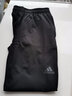 阿迪达斯（adidas）裤子男 25秋季新款运动休闲裤健身训练耐磨透气男裤宽松跑步长裤 黑白/针织直筒/三条纹 L 码（180/86A） 实拍图