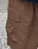 MMOPTOP户外男士工装短裤美式夏季冰丝宽松运动阔腿五分裤MF9907咖色L 实拍图