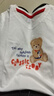 Classic Teddy儿童短袖t恤男女童夏季圆领上衣中小童装半袖衣服夏装 漫画小熊织标短袖杏黄 120 实拍图