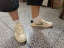 飞跃（Feiyue）经典帆布鞋男鞋女鞋透气复古国潮硫化鞋子男情侣款低帮运动休闲鞋 米深绿 41 实拍图