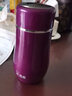 希诺（HEENOOR） 保温杯女迷你小杯子便携水杯不锈钢真空口杯便携杯时尚网红水杯 水晶紫色 300毫升【礼盒装】 实拍图