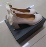 达芙妮法式粗跟单鞋女伴娘玛丽珍鞋气质高跟鞋晚晚鞋4623404078米色34 实拍图