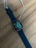 Apple Watch SE 智能手表 GPS+蜂窝款 44毫米银色铝金属表壳 深邃蓝色运动型表带MKRY3CH/A 实拍图