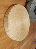 倾沫蒲团坐垫 瑜伽坐垫传统草编蒲团圆形榻榻米阳台茶道藤编地板坐垫 直径60厘米_瑜伽打坐专用_ 蒲草原色_高10厘米_ 实拍图