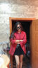 SXA香港潮牌长袖风衣女2023新品外套bf风宽松百搭小个子气质工装大衣 酒红色 L 晒单实拍图