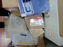 齐心（COMIX）4个装A4文件袋透明网格拉链袋试卷科目分类文具袋收纳作业资料补习袋考试袋 EA54 实拍图