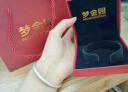 梦金园足银手镯S999哑光实心素圈银镯子古法传承手环送长辈送女友礼物 56圈口【古法实心款】 约40g 实拍图