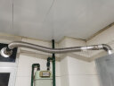 今安 加厚304不锈钢热水器排烟管6cm直径 天然气燃气热水器60排气管延长管 强排式热水器配件 100cm波纹管 实拍图