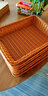 耐持仿藤编水果篮子面包蔬菜收纳筐方形陈列展示框家用客厅馒头馍托盘 40*30*8cm大号 实拍图