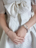 劳特莱（ROTARY）英国 手表女温莎系列小钻表贝母表盘满天星石英钢带520情人节礼物 LB05300/07/D 实拍图