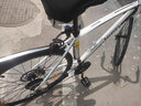 Jeep吉普公路自行车男女变速700C细轮碟刹弯把跑车越野学生赛车速飞 弯把-黑白 21速高配 26英寸 实拍图