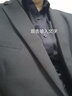 红蜻蜓【顺丰-次日达可选]西服套装男士修身商务正装职业装上班西装婚礼 黑色 XL 【西服+西裤】+赠皮带 实拍图