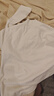 真维斯（JEANSWEST）长袖t恤打底衫女装秋冬季新款双面绒上衣服立领保暖衣纯色内搭女 米色 小三朵小红花_K_左领角 M 实拍图