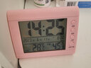 科士德（K KESHIDE） 室内温度计家用精准 高精度婴儿电子温湿度计挂台式湿度计温度表 【夜光款*万年历*闹钟】609粉色 实拍图