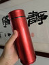 希诺（heenoor） 希诺保温杯男女士大容量水杯子不锈钢商务水杯车载茶杯子礼盒装 洋红色 550ml 实拍图
