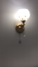 灯爵仕 LED壁灯床头灯现代简约卧室书房楼梯过道客厅背景墙欧式双头灯具 8001单头 12瓦三色 实拍图